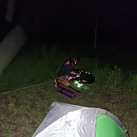 Land For Your Tent Next To A River With A Garden Shack Get Two Bicycles And Two Water Floats Use The Pinpoint Location Not The Address To Get Here Bathroom Is A Bit Different So Check Youtube Video Riverrundusko Open Showers In A Nearby Camp Kemping